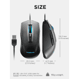 Lenovo Ideapad M100 RGB Wired Optical Gaming Mouse | Black