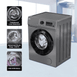 Godrej EcoWash Fully Automatic Front Load Washing Machine | 7 Kg | Silver Stream | WFEON ARG 7012 5.0 FEBT SLSR