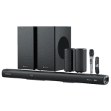Zebronics Juke bar 9900 | Wireless Subwoofer & Satellite Bluetooth Soundbar | 725 W | 5.2.4 Channel |  Dolby Atmos |  DTS X | Black