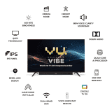 Vu Vibe Series QLED Smart Google TV | 55 inch | 400 Nits Brightness | 55VIBE24