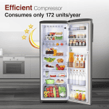 Godrej Single Door Refrigerator | 268 L | 3 Star | RD EMARVEL 290C THI ST GL
