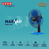 Usha Maxx Air High Speed Table Fan | 400 mm | Blue & Black