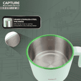 Havells Capture Multi Cook Electric Kettle | 1.2 L | 650 W | Green