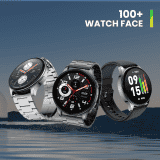 Amazfit Huami Pop 3R Metal Strap Smart Watch | Metallic Black