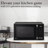 LG Convection Microwave Oven |  21 L | Stainless Steel Cavity | Auto Cook Menu | Black | MC2146BV DBKQILN