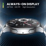 Amazfit Huami Pop 3R Metal Strap Smart Watch | Metallic Black
