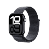 Apple Watch Series 10 | GPS | Cellular | 42 mm | Jet Black Aluminium with Ink Sport Loop | Ink Strap | MWX83HN/A