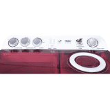 Haier Semi Automatic Top Load Washing Machine | 8.5 kg | Maroon & White | HTW85 186