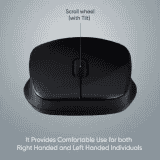 DSelect by Dell DS320 Wireless Optical Mouse | 2.4GHz | Black