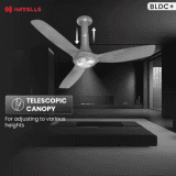 Havells Inox UL BLDC Ceiling Fan | 1200 mm | 5 Star | Metallic Grey