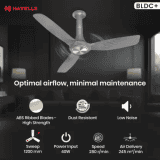 Havells Inox UL BLDC Ceiling Fan | 1200 mm | 5 Star | Metallic Grey