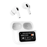 Lapcare Swetz HD Touch Display Wireless Earbuds | 60 hrs & Quad ENC Mic | White | LBTB 252