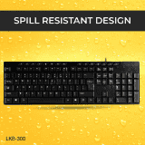 Lapcare Alfa Wired USB Keyboard 1 | Black | LKB-300