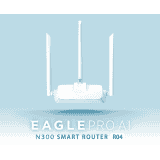 D Link R04 N300 Eagle Pro AI Router | Advance Parental Control with Voice Control Assistant | White