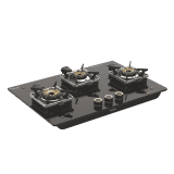 Vidiem Vogue Gas Cooktop | 3 Burner | Black