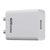 Portronics Adapto 62 USB Wall Adapter | with 2.4A Fast Charging Single USB Port Without Cable for All iOS & Android Devices | Multi Colour | POR-1062