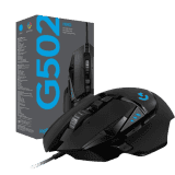 Logitech G502 Hero Wired Optical Gaming Mouse | 25K Sensor | Adj DPI Upto 25600 | Black