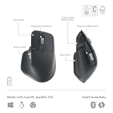 Logitech MX Keys S Combo Wireless Keyboard | Bluetooth | Black