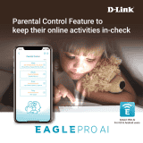 D Link R04 N300 Eagle Pro AI Router | Advance Parental Control with Voice Control Assistant | White