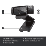 Logitech C920 HD Pro Webcam | Black