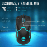 Lapcare Champ Razor Gaming RBG Mouse | 3600dpi | LGM-204