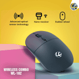 Lapcare  Wireless Keyboard and Mouse Combo | Black | WL-102
