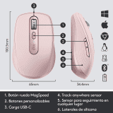 Logitech MX Anywhere 3 Wireless Laser Mouse | Rose