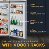 Whirlpool Frost Free Double Door Refrigerator  | 3 Star | 235 L | Titan Steel | IF INV ELT DF278