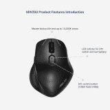 ASUS MW203 Multi Device Wireless Silent Mouse | 2.4GHz | 2400 DPI | Black