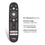 Vu Vibe Series QLED Google TV | 126 cm (50 inch) | Black | 50VIBE24