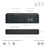 Logitech MX Keys S Combo Wireless Keyboard | Bluetooth | Black