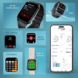 Fastrack Jupiter S1 Smartwatch | 1.83 inch | BT Calling | Beige