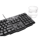 Logitech MK100 wired keyboard mouse Combo Set | Black