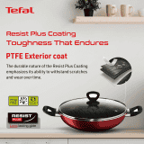 Tefal Simply Chef Kadhai | 24 cm | Red | 2100096340