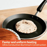 Meyer Non Stick Aluminium Dosa Tawa | 28cm | Orange | 01822-T001