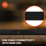 JBL Cinema SB180 Bluetooth Soundbar | 220 W | Wireless Subwoofer | Extra Deep Bass with Remote | Black | JBLSB180BLKIN