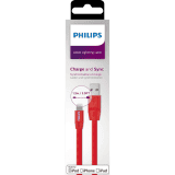 Philips Apple Lightning Cable | Red | DLC2508C