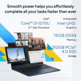 Asus Vivobook 15 Laptop | Intel Core i3 | 12th Gen 1215U | 16 GB | 512 GB SSD | Quiet Blue | X1504ZA-NJ341WS