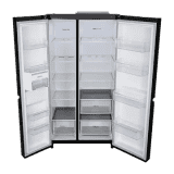 LG 650 L Side by Side Refrigerator | 3 Star | Frost Free | Western Black | GLB257HWB3