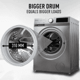 Panasonic WiFi Fully Automatic Front Load Washing Machine | 9 kg | 5 Star | Dark Silver | NA-149MR2L01
