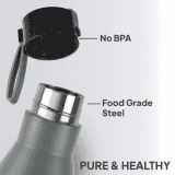 Cello Maestro 750 ml Flask | Stainless Steel | Grey