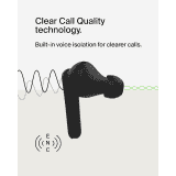 Belkin SoundForm Rhythm True Wireless Earbuds | IPX5 | Built in Microphone | Black | AUC012BTBK