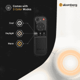 Atomberg Aris Starlight BLDC Ceiling Fan | 1200 mm |  Remote Control | Marble White