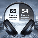 Boat Nirvanaa Headset | Hybrid Active Noise Cancellation | 65H Playback | Bold Blue | 751ANC T