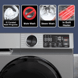 Godrej 10 Kg Digi Inverter Fully Automatic Front Load Washing Machine | 5 Star | Silver Stream | WFEON CEL 1014 IEBT SLSR