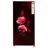 Haier Glass Finish Direct Cool Single Door Refrigerator | 185 L | 2 Star | Red Dime | HRD-2062CRDG-N