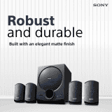 Sony SA-D40M2 Home Theatre | 4.1ch | 100W Power Output and Powerful Subwoofer | Black