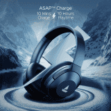 Boat Nirvanaa Headset | Hybrid Active Noise Cancellation | 65H Playback | Bold Blue | 751ANC T
