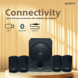 Sony SA-D40M2 Home Theatre | 4.1ch | 100W Power Output and Powerful Subwoofer | Black