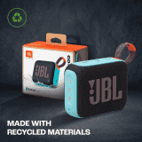 JBL Go 4 Wireless Ultra Portable Bluetooth Speaker | Water & Dust Proof | Black Orange | JBLGO4BLKO